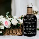 Black Bottle "Unser Tag" Flaschenlicht Personalisierte Geschenkidee