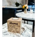 Teelichthalter "Mama du hältst unsere Hände" - Geschenk für Mama