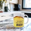 Keramik-Tasse "Bier-Design" Geschenk für...