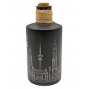 Black Bottle Flaschenlicht "Hamburg Skyline" LED Lichterflasche