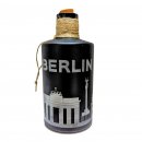 Flaschenlicht BERLIN Skyline Lichterflasche mit LED...