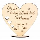 Herz "Wir haben Dich lieb Mama" Geschenk für Mama Muttertag